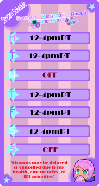 Stream Schedule