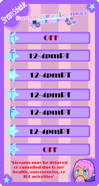 Stream Schedule
